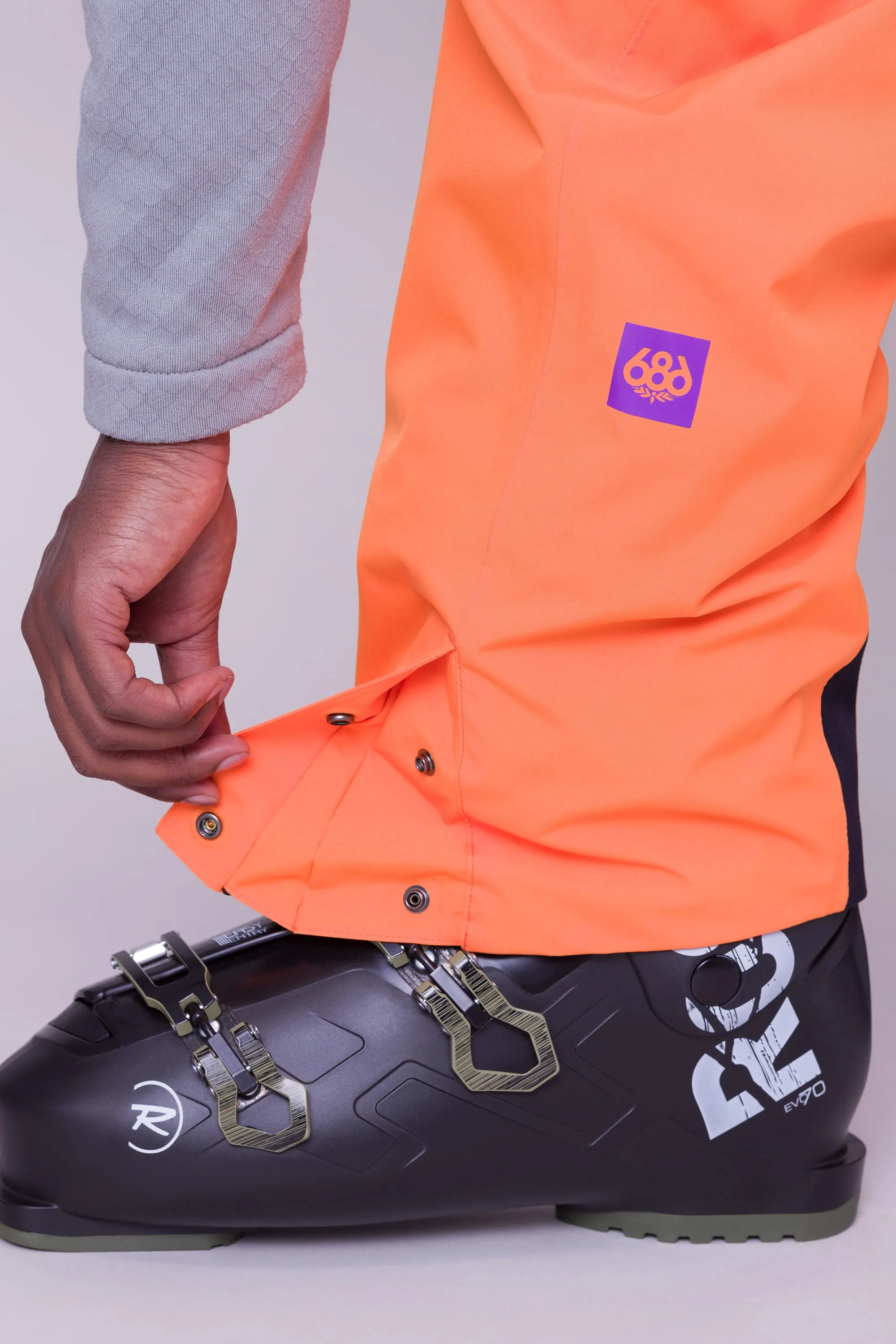 686 Exploration Bib Pants Mens 2024 NASA Orange Black