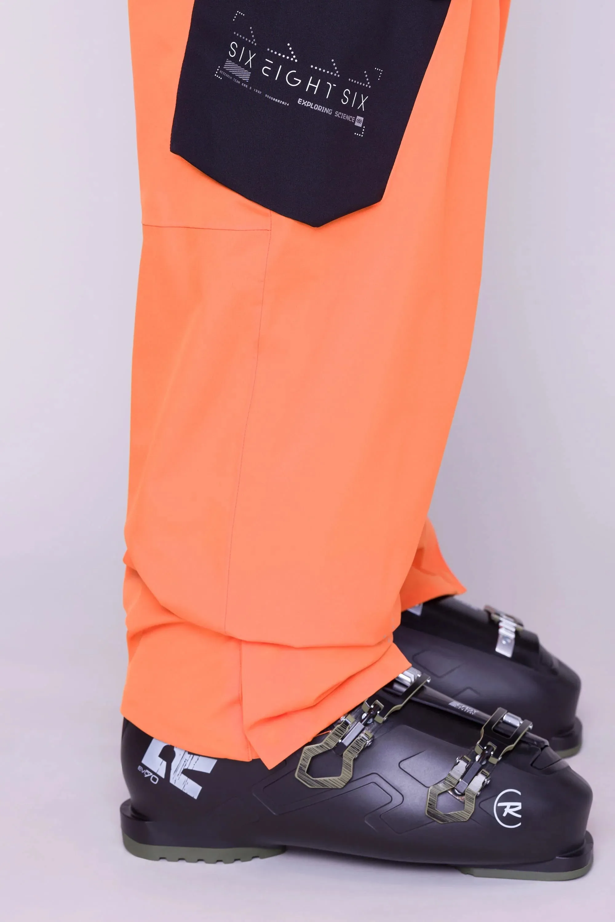 686 Exploration Bib Pants Mens 2024 NASA Orange Black