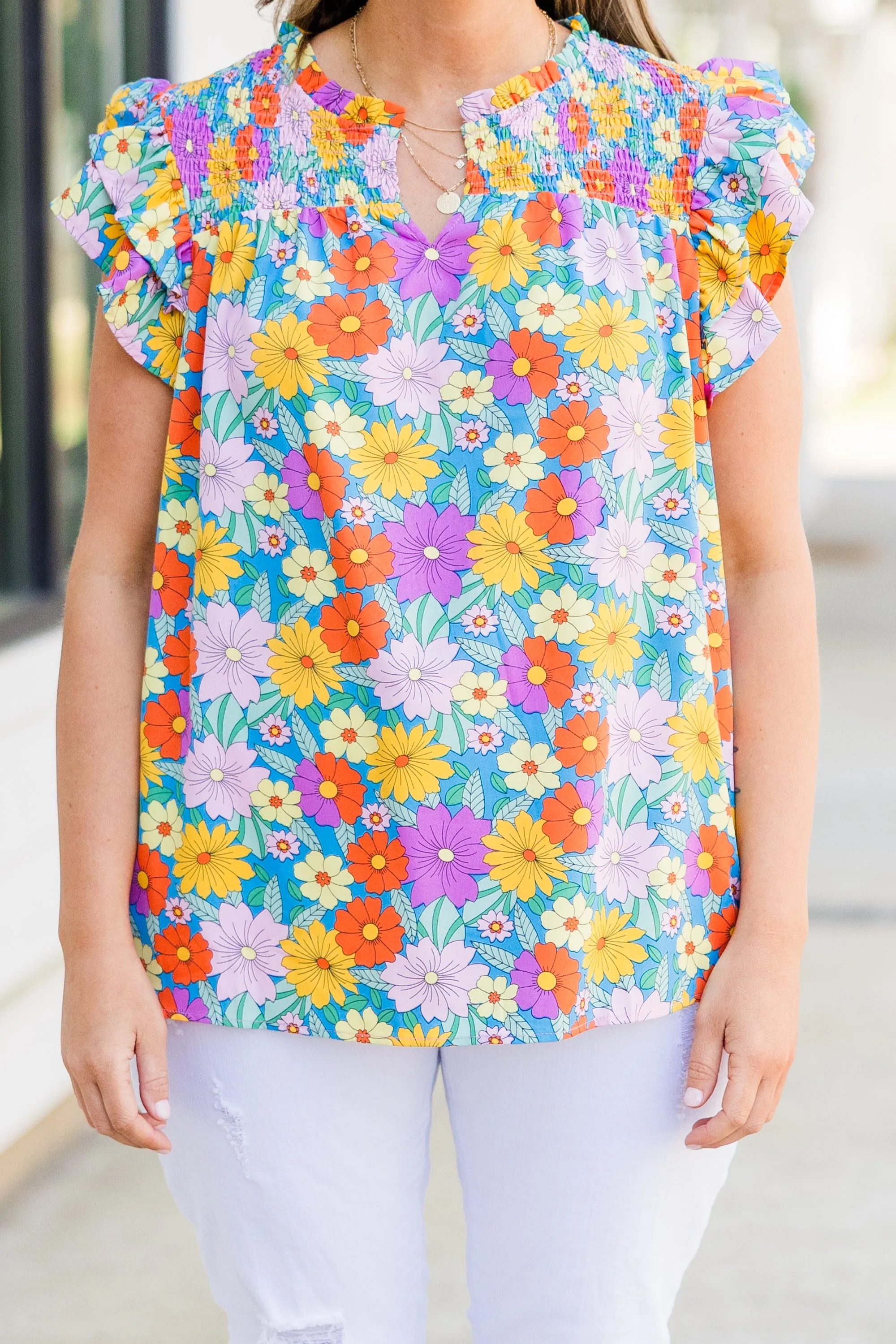 A Lily More Everyday Top, Aqua Mix