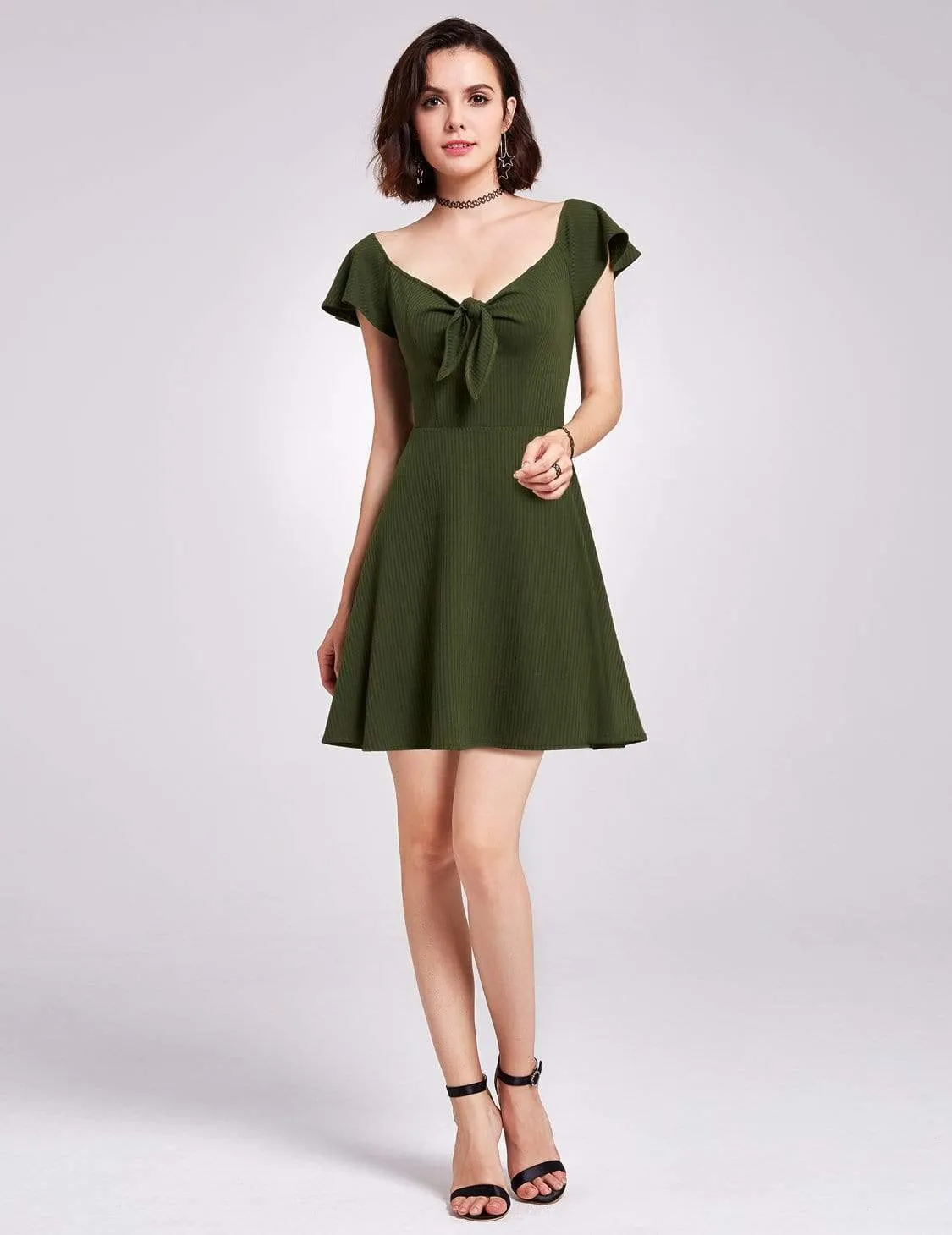 Alisa Pan Short Sleeve Casual Knit Dress