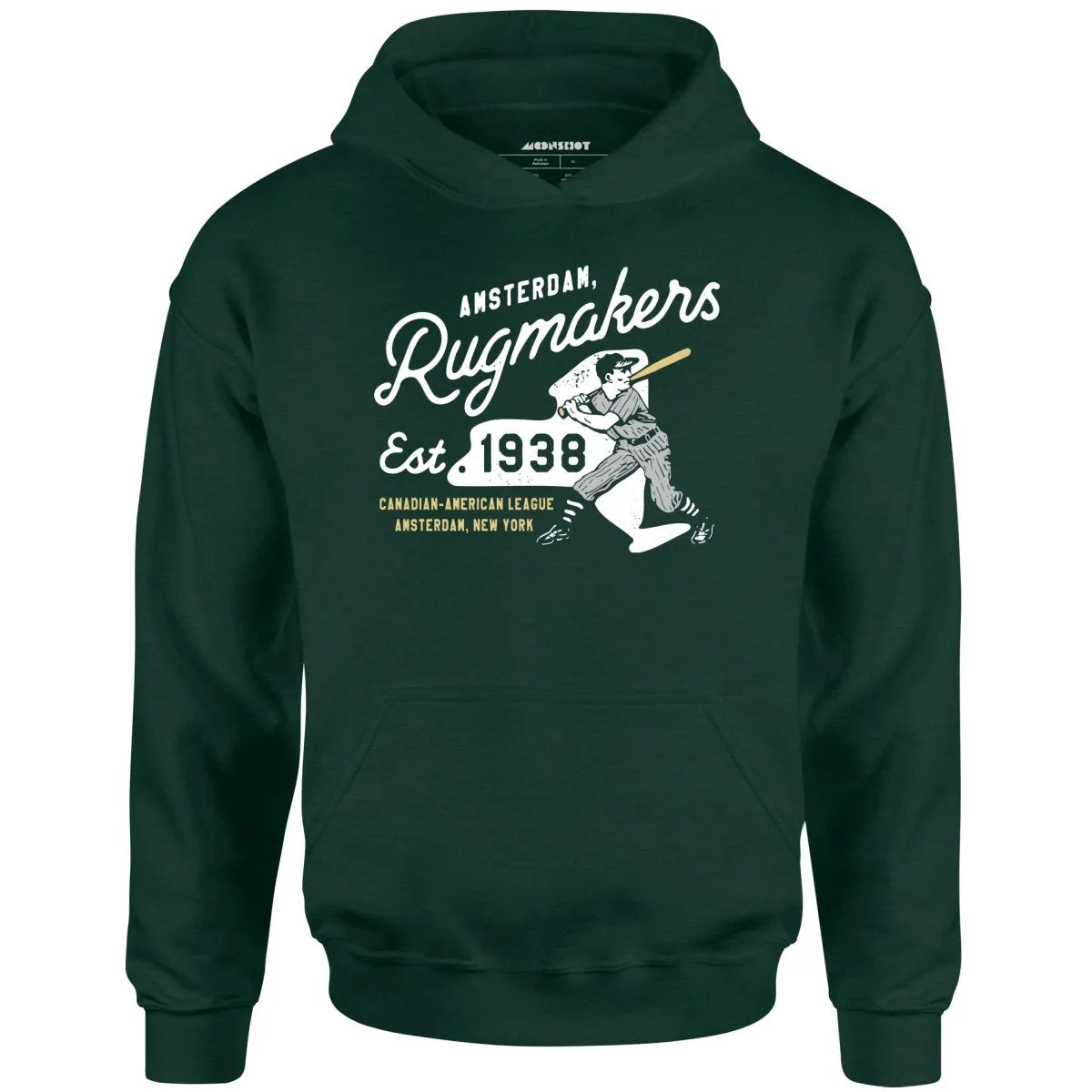 Amsterdam Rugmakers - New York - Vintage Defunct Baseball Teams - Unisex Hoodie