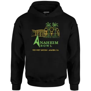 Anaheim Bowl - Anaheim, CA - Vintage Bowling Alley - Unisex Hoodie