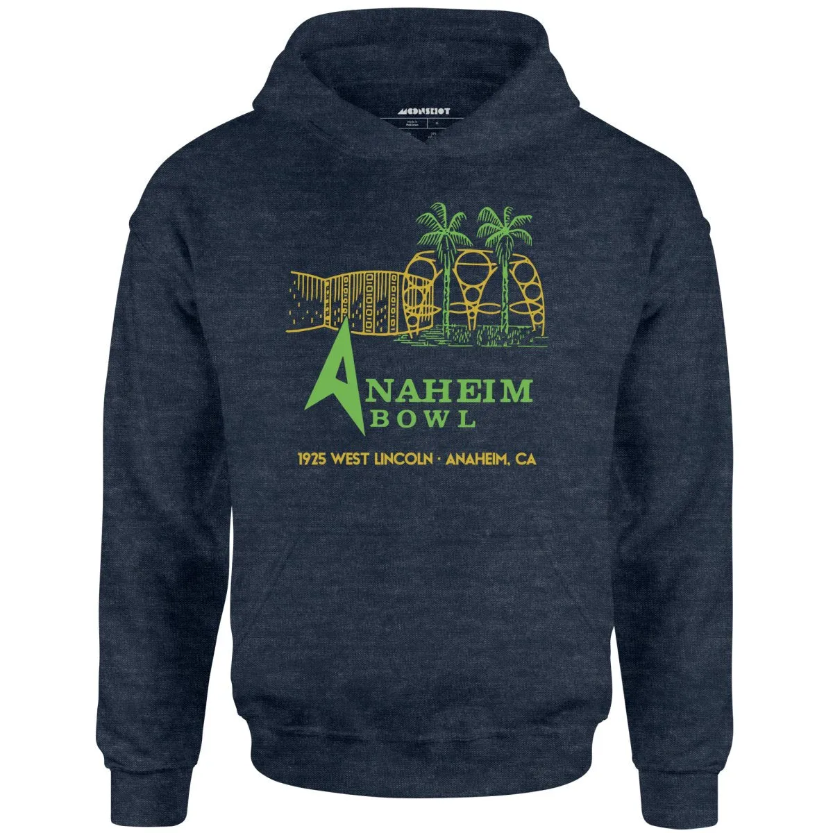 Anaheim Bowl - Anaheim, CA - Vintage Bowling Alley - Unisex Hoodie