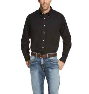 Ariat Men's Black Wrinkle Free Long Sleeve Western Shirt