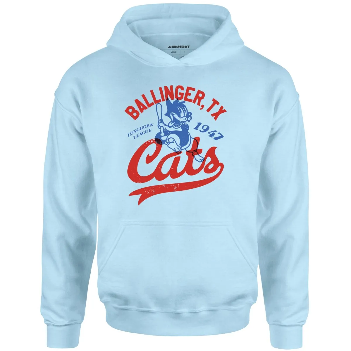 Ballinger Cats - Texas - Vintage Defunct Baseball Teams - Unisex Hoodie