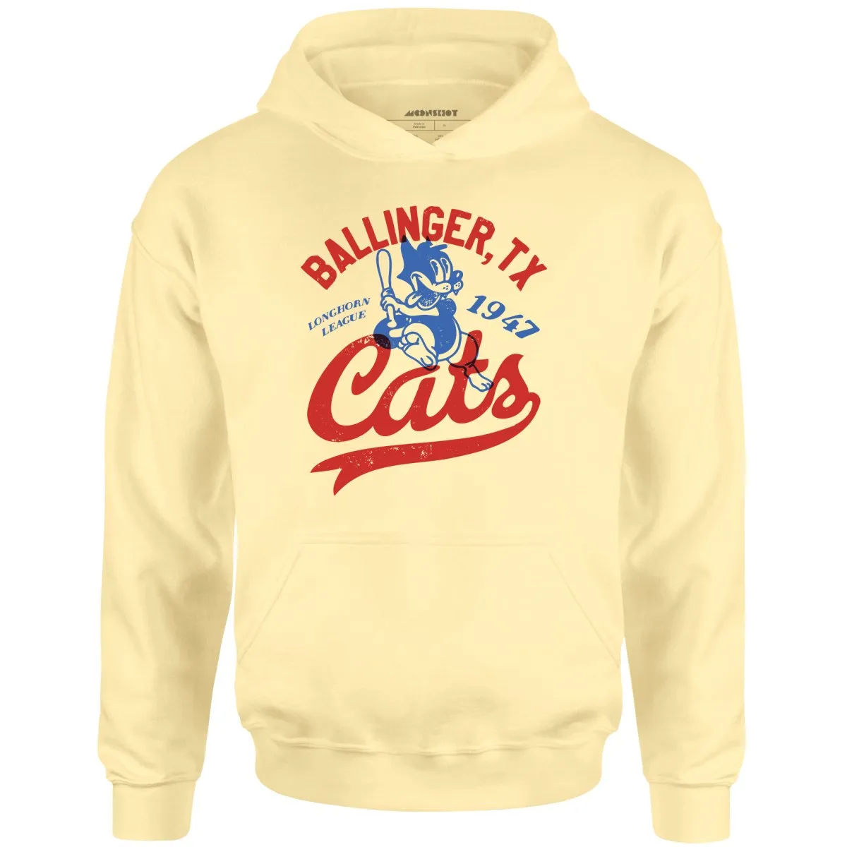 Ballinger Cats - Texas - Vintage Defunct Baseball Teams - Unisex Hoodie