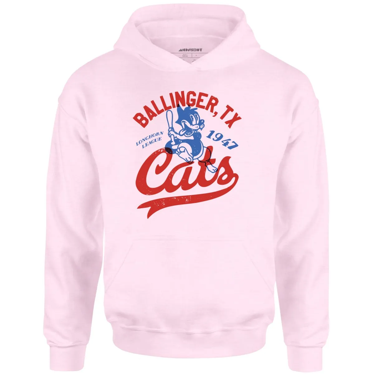 Ballinger Cats - Texas - Vintage Defunct Baseball Teams - Unisex Hoodie