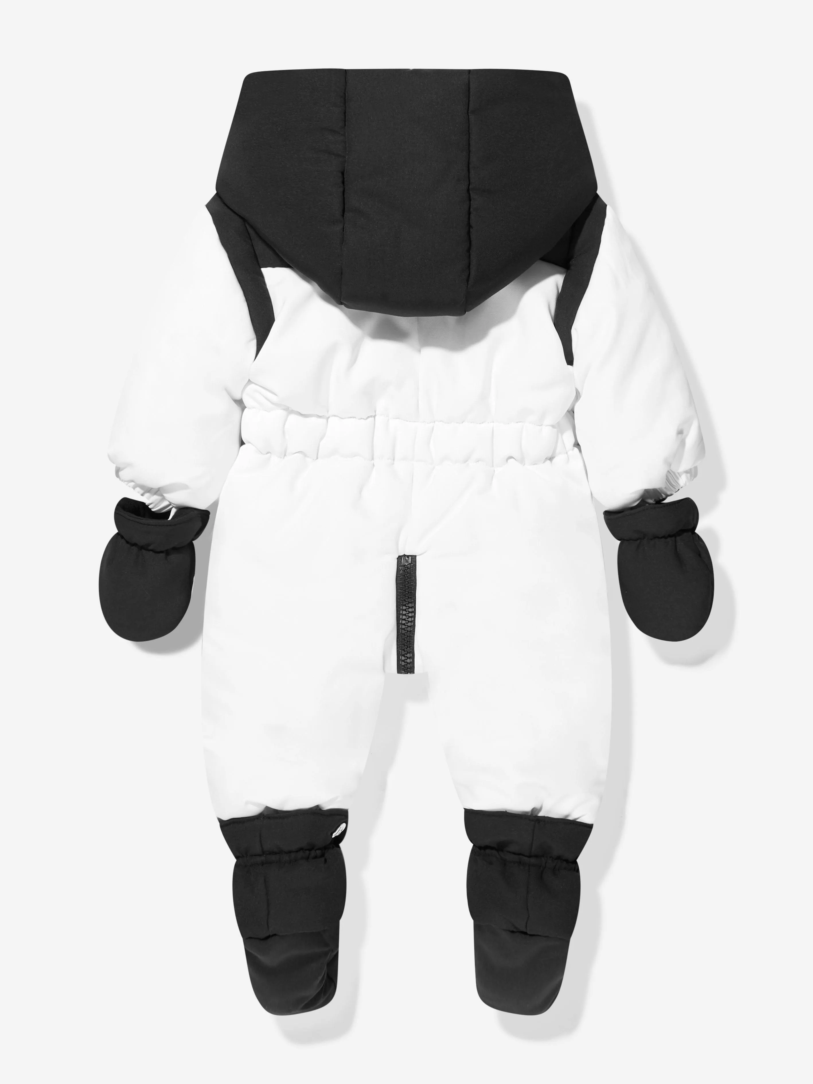 Balmain Baby Logo Snowsuit in White