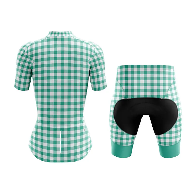 Checkered (Green) Club Cycling Kit