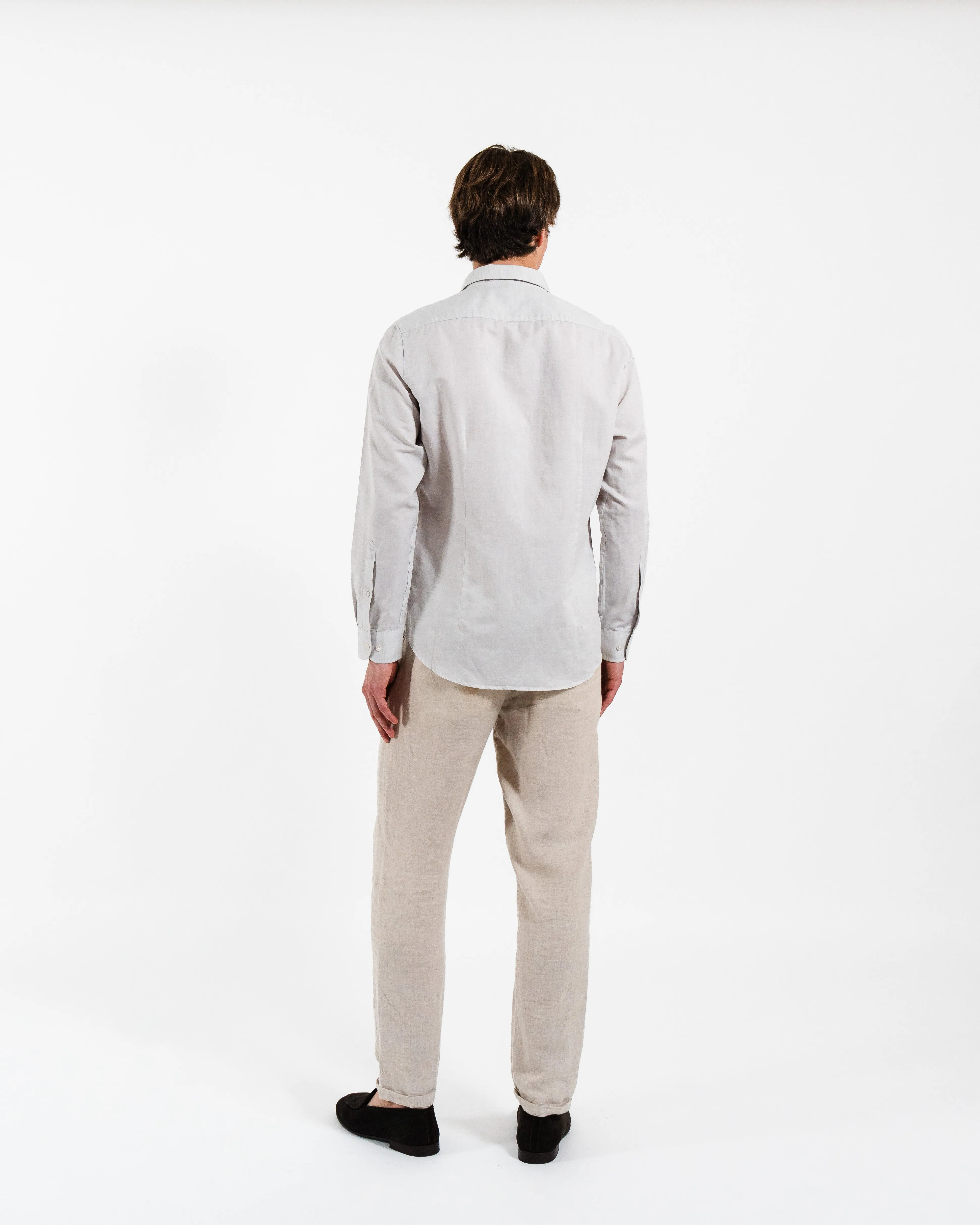 Classic Natural Linen-Blend Shirt