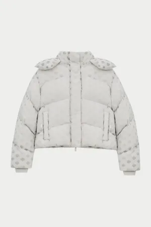 COLD REACTIVE EMBLEM PUFFER - OFF WHITE