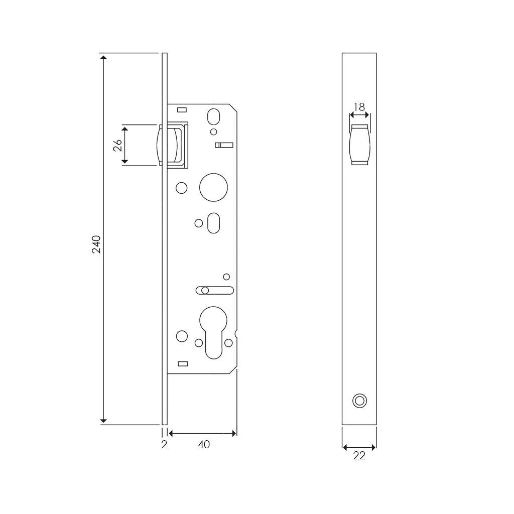 Concord XL 400mm Back to Back Pull Handle Pack - 3 Square Hinges - Polished Gold Finish