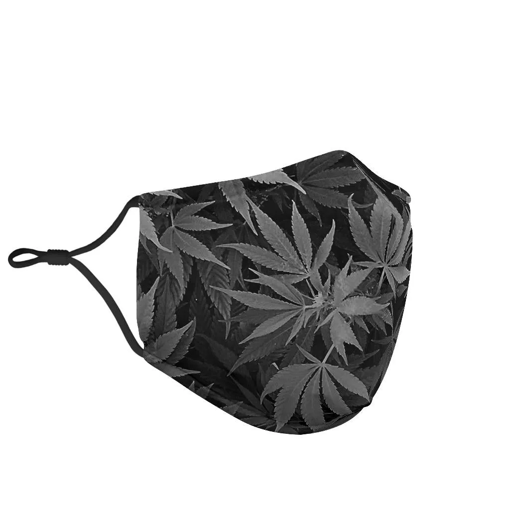 Dank Master OG Black Custom Weed Leaf Face Mask