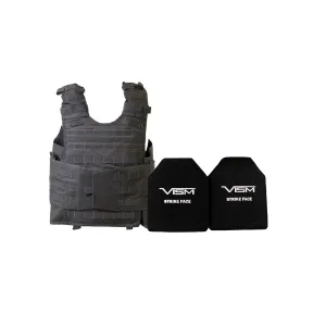 Expert Carrier Vest with 10" x 12" PE Hard Plates - Urban Gray