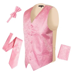 Ferrecci Mens PV50-10 Pink Cream Vest Set