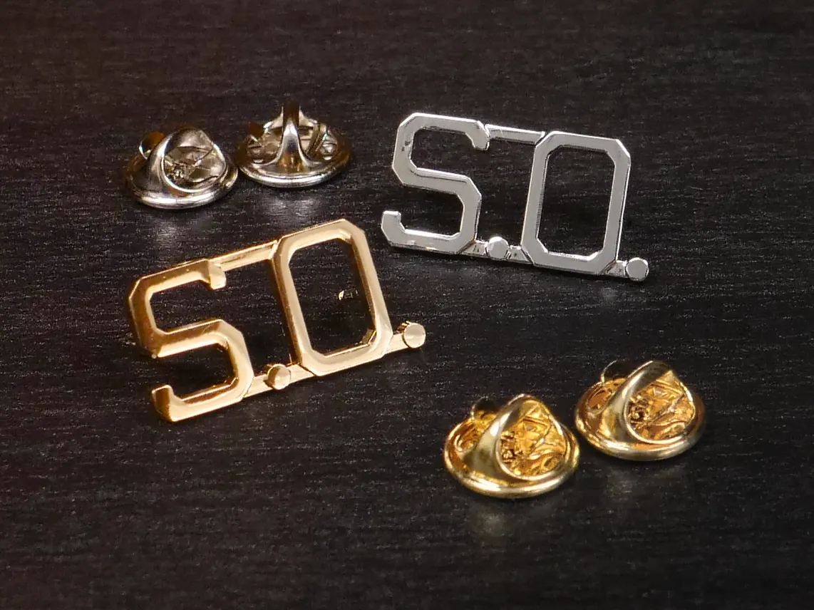 First Class S.O. Pin Pair (Security Officer Pin)