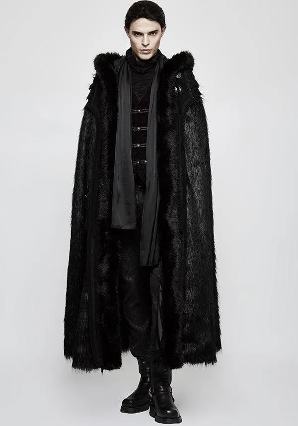 Gothic Witch/Warlock | LONG FUR CLOAK