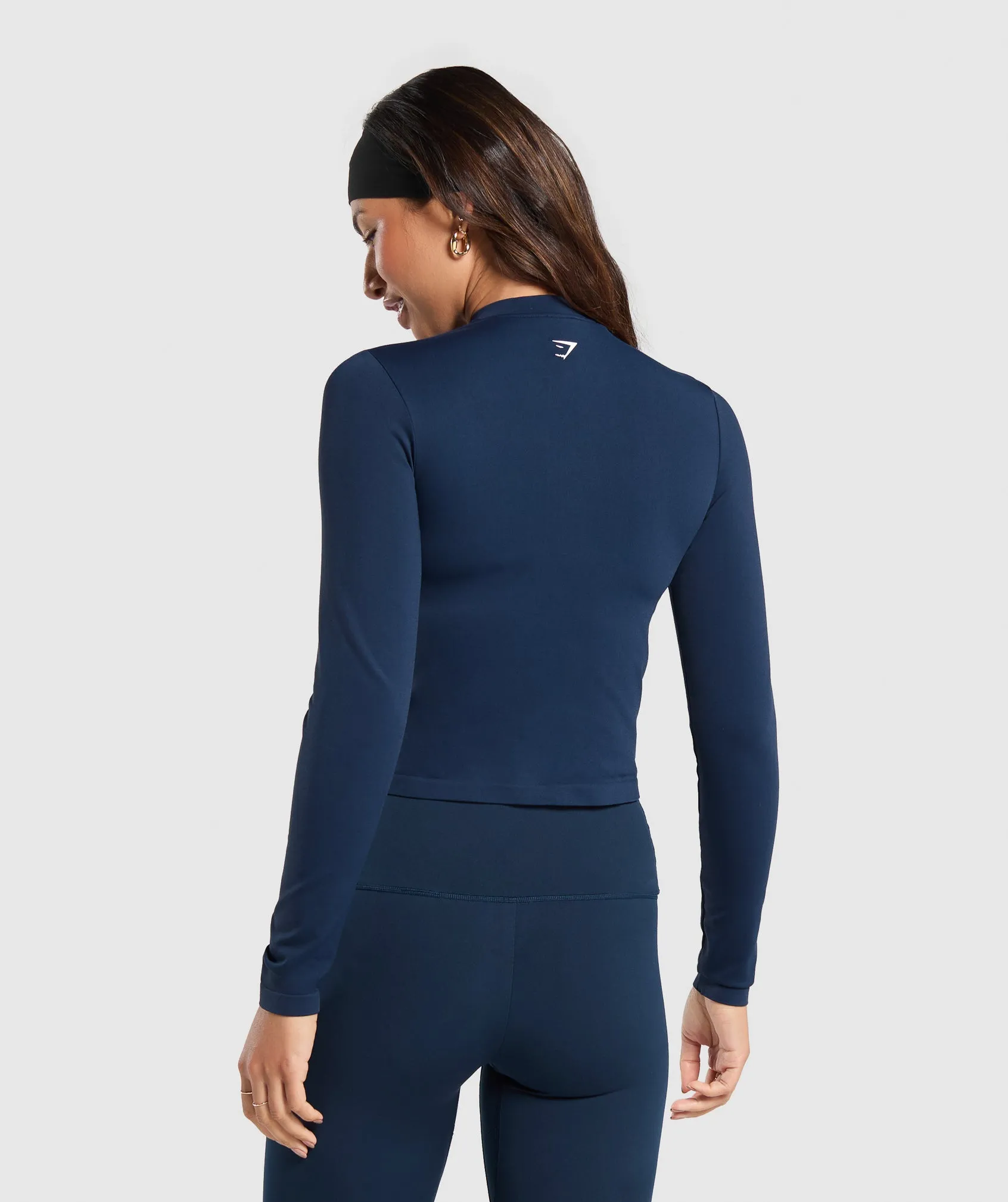 Gymshark Everyday Seamless Zip Tracktop - Navy