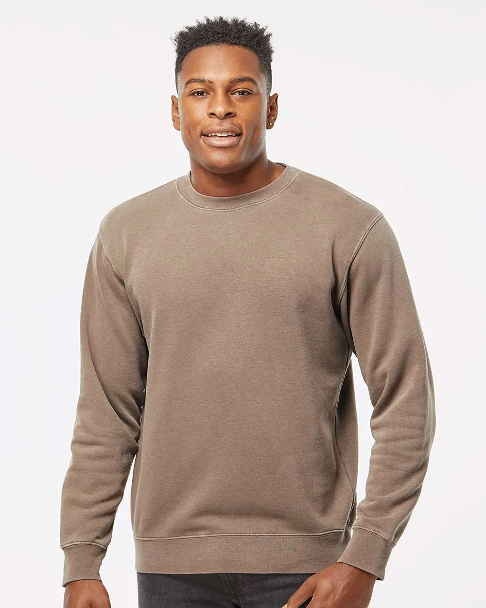 Independent Trading Co. Midweight Pigment-Dyed Crewneck Sweatshirt PRM3500