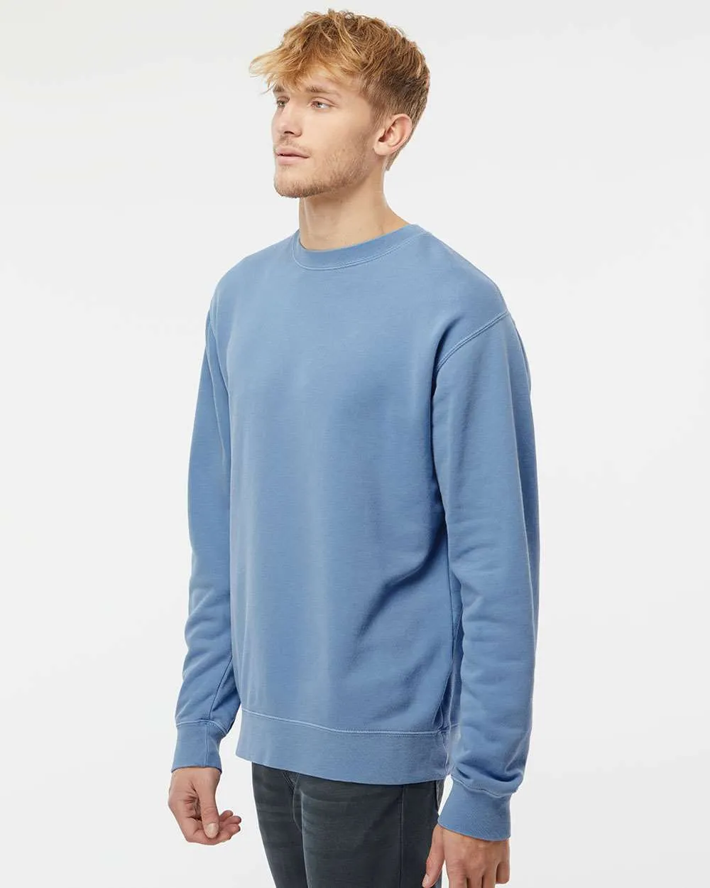 Independent Trading Co. Midweight Pigment-Dyed Crewneck Sweatshirt PRM3500