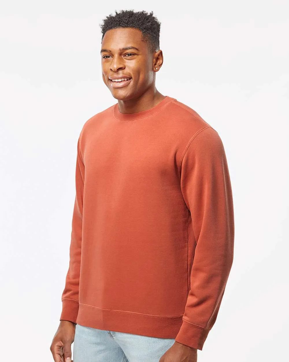 Independent Trading Co. Midweight Pigment-Dyed Crewneck Sweatshirt PRM3500