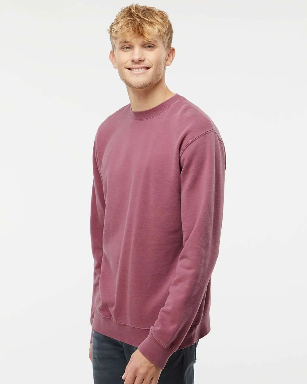 Independent Trading Co. Midweight Pigment-Dyed Crewneck Sweatshirt PRM3500