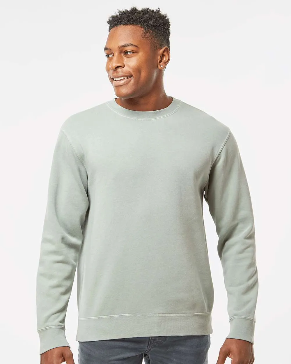 Independent Trading Co. Midweight Pigment-Dyed Crewneck Sweatshirt PRM3500