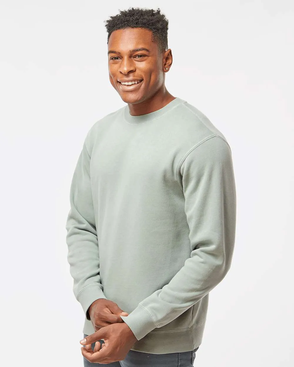 Independent Trading Co. Midweight Pigment-Dyed Crewneck Sweatshirt PRM3500