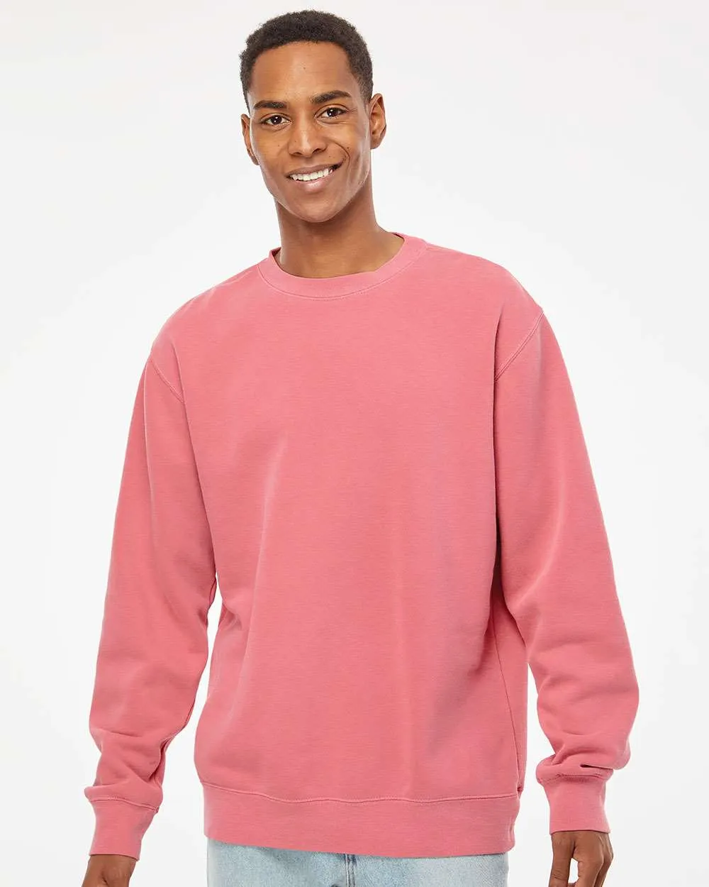 Independent Trading Co. Midweight Pigment-Dyed Crewneck Sweatshirt PRM3500