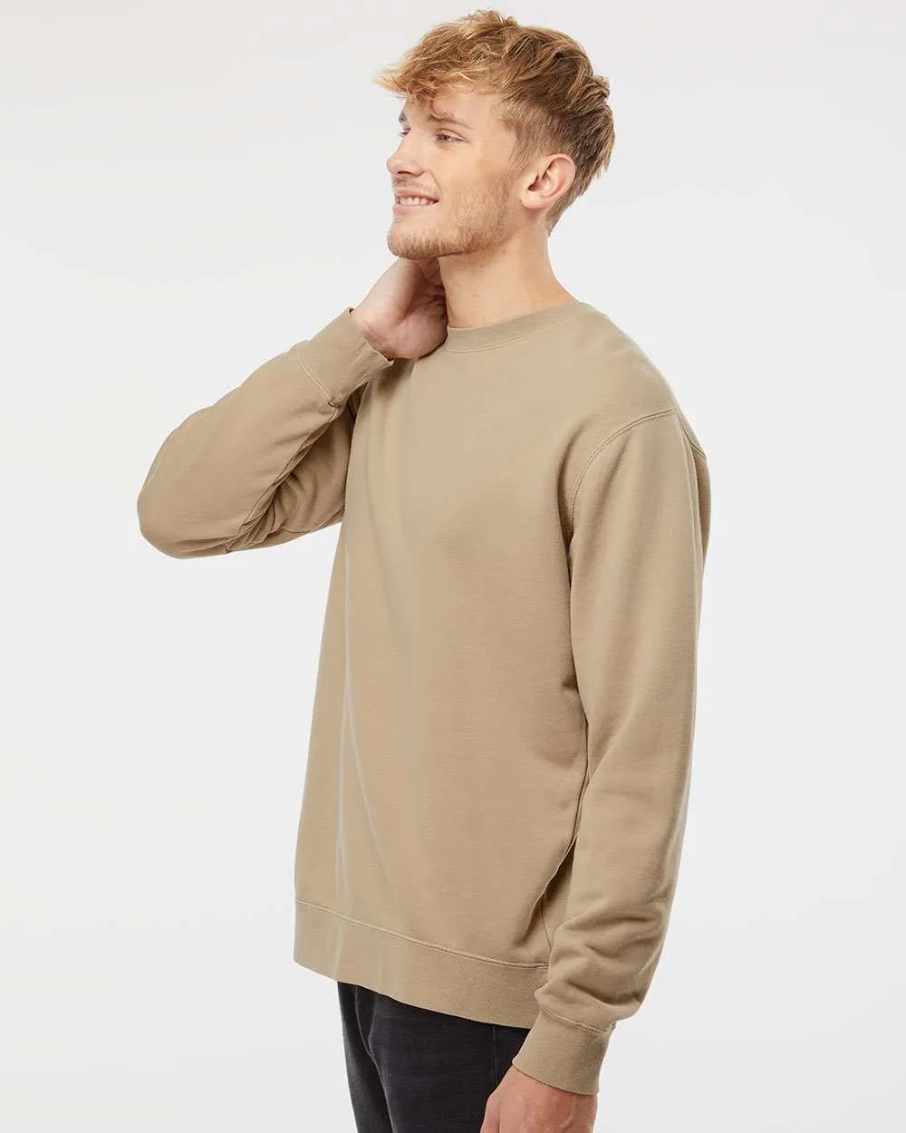 Independent Trading Co. Midweight Pigment-Dyed Crewneck Sweatshirt PRM3500