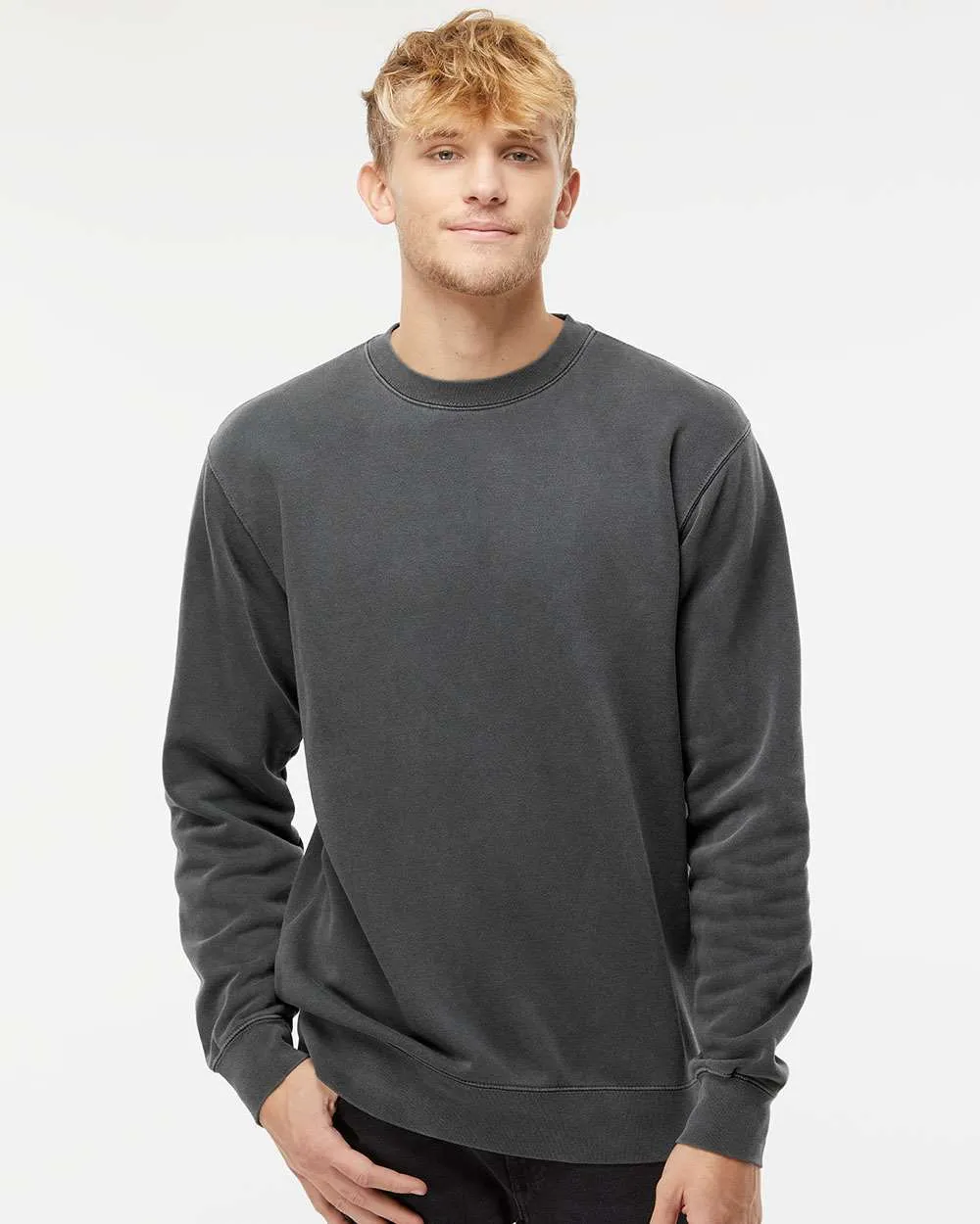 Independent Trading Co. Midweight Pigment-Dyed Crewneck Sweatshirt PRM3500