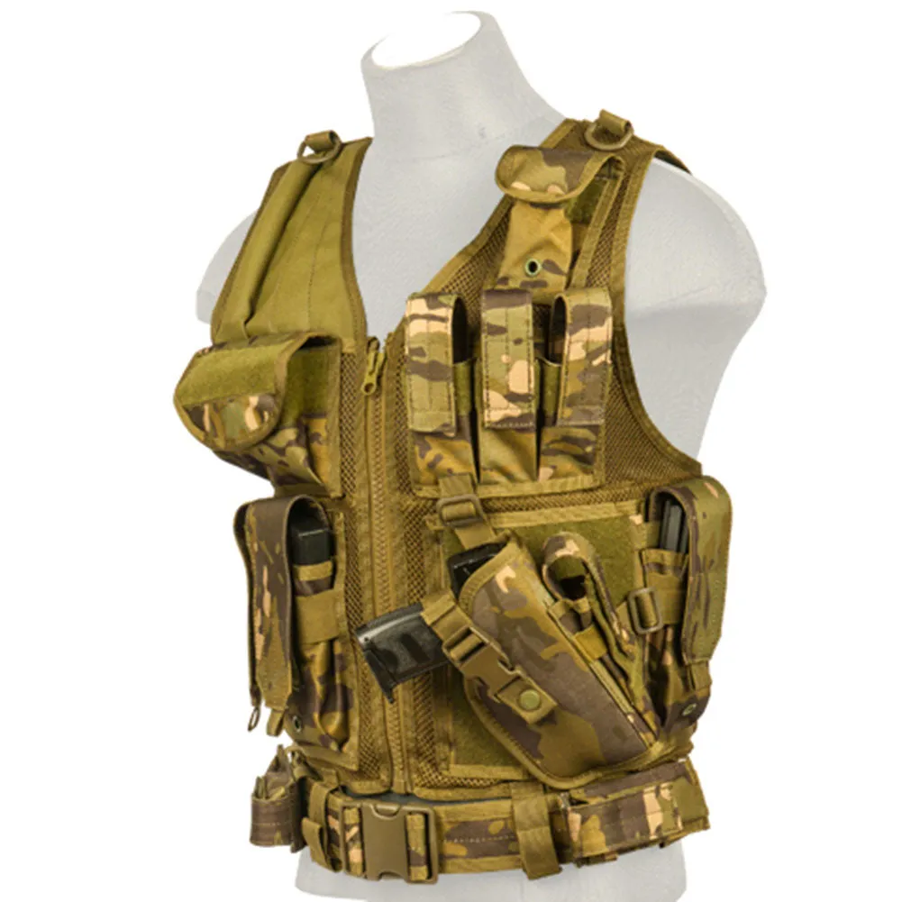 Lancer Tactical Cross Draw Vest with Holster