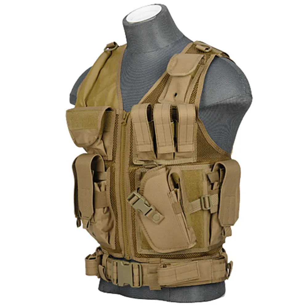 Lancer Tactical Cross Draw Vest with Holster