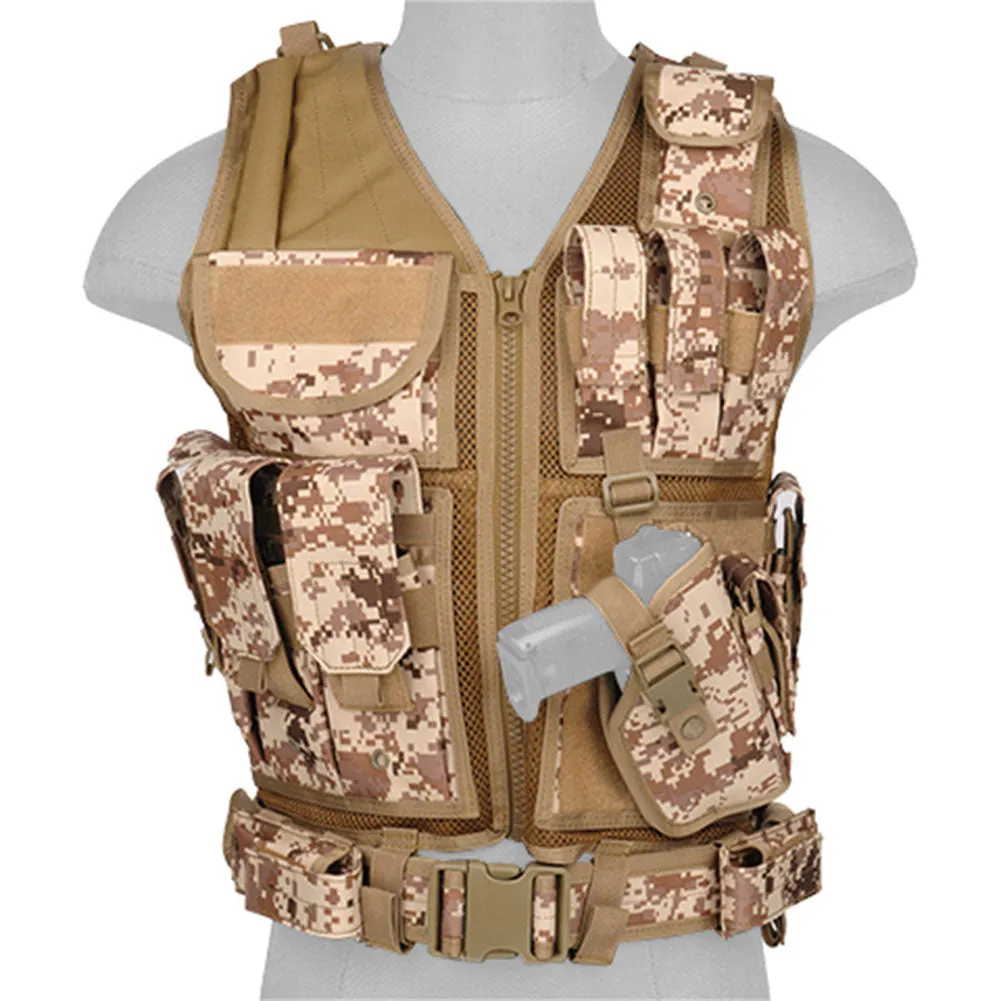 Lancer Tactical Cross Draw Vest with Holster