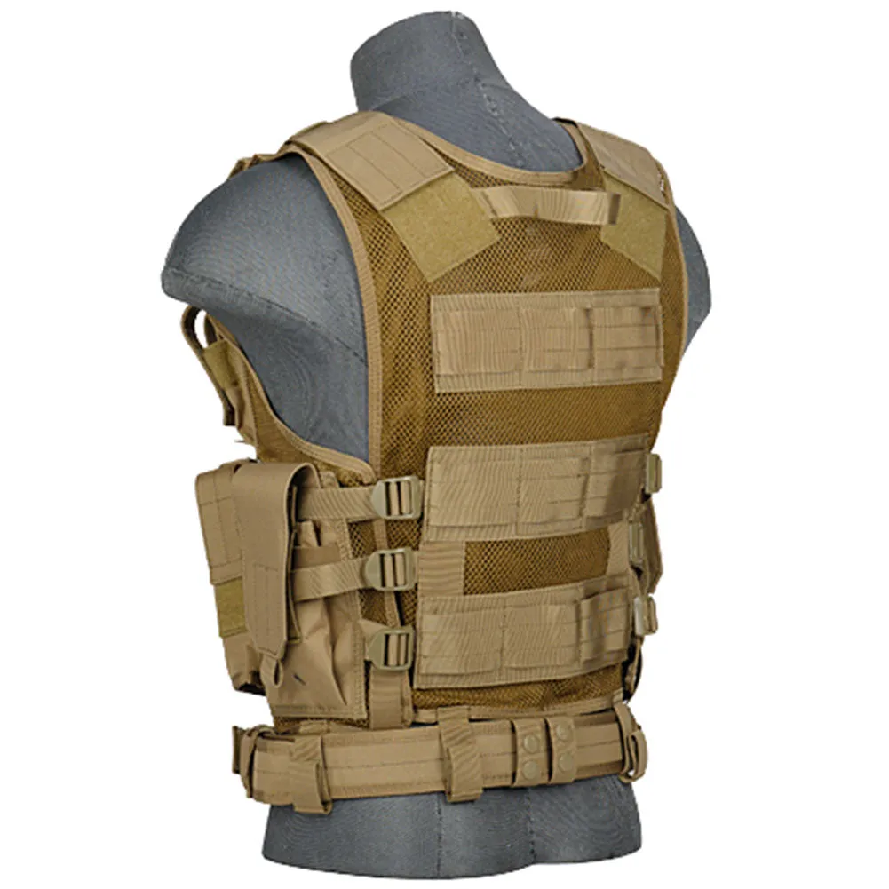 Lancer Tactical Cross Draw Vest with Holster