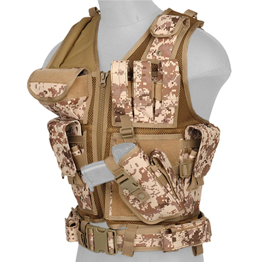 Lancer Tactical Cross Draw Vest with Holster