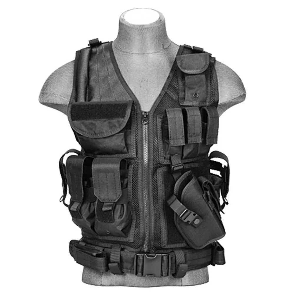 Lancer Tactical Cross Draw Vest with Holster