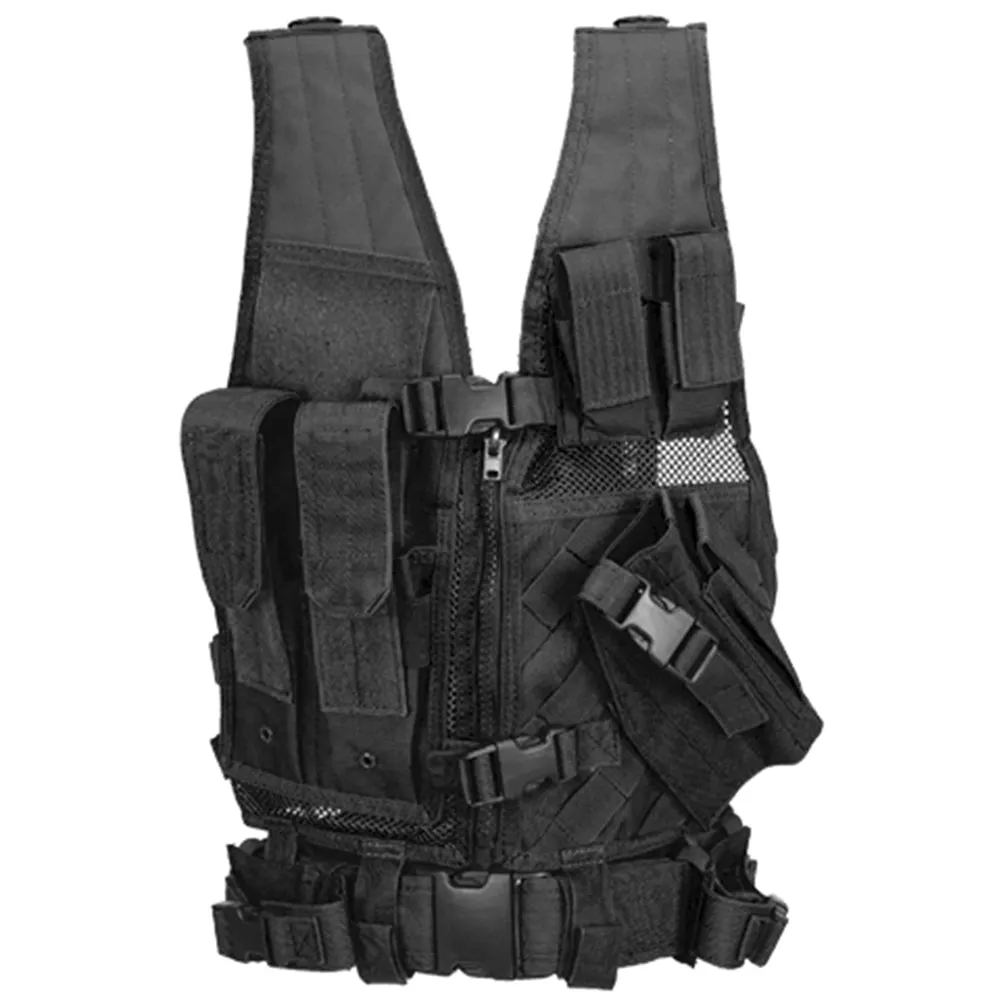 Lancer Tactical Youth Size Cross Draw Vest with Holster