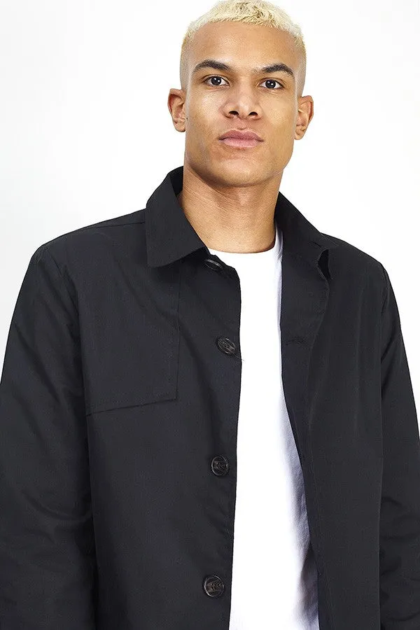 LIGHTWEIGHT BUTTON UP SINGLE BREASTED MAC