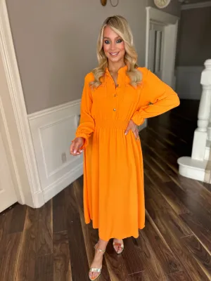 Malary Orange Dress