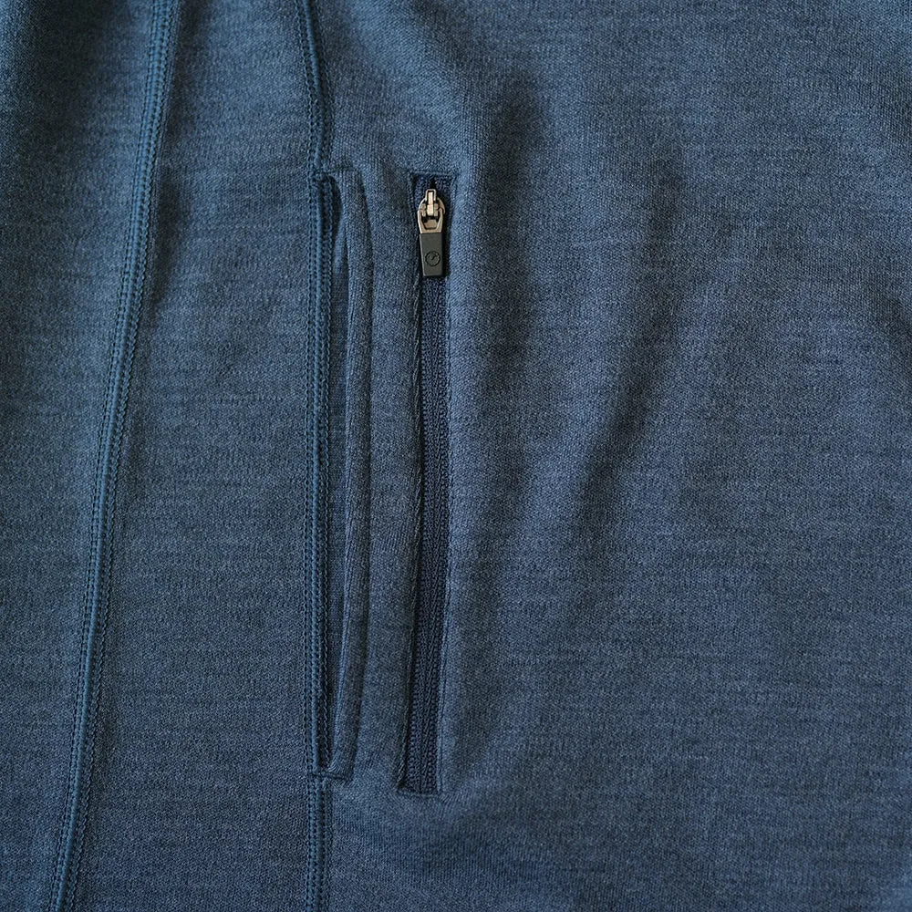 Mens 320 Merino Full Zip (Denim/Navy)