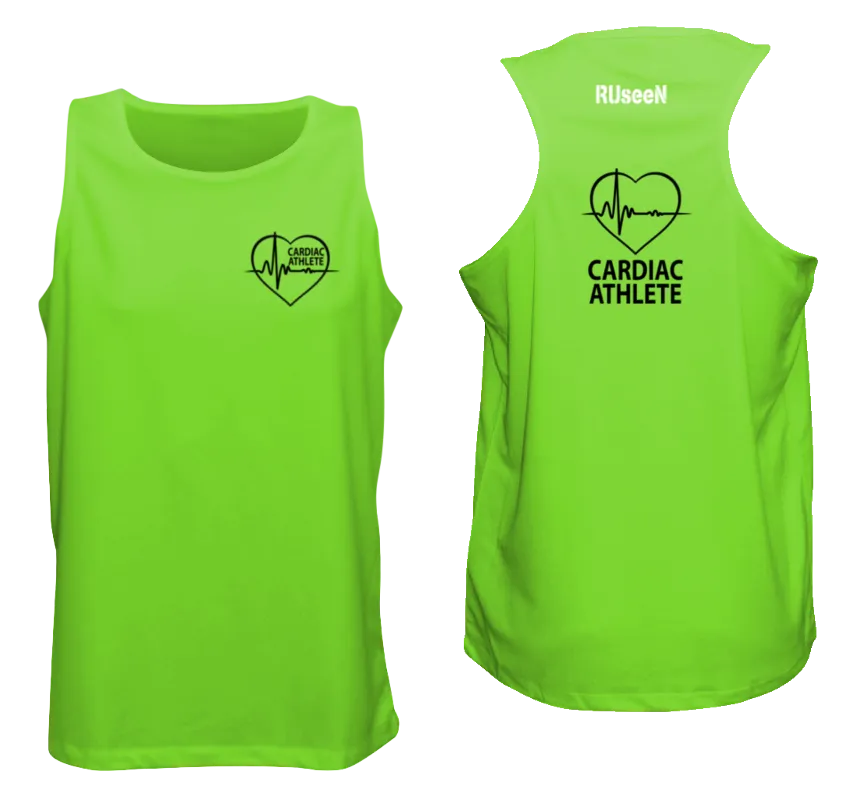 Men's Cardiac Athlete Tank Top - Reflective or Black Text