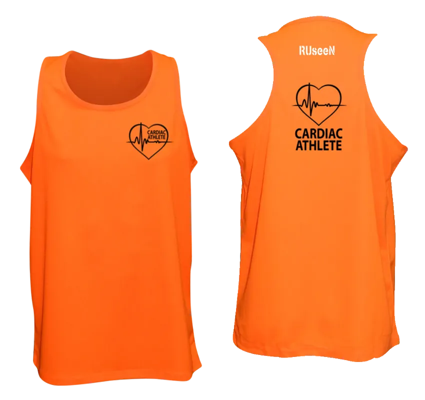 Men's Cardiac Athlete Tank Top - Reflective or Black Text