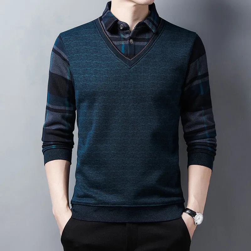 Mens  Two Piece Shirt   Sweaters