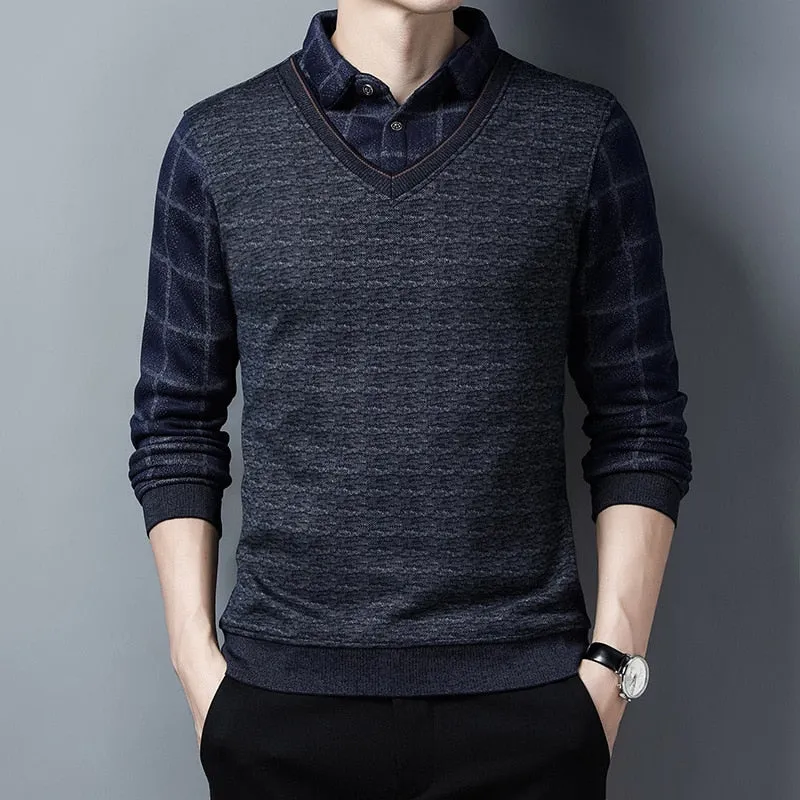 Mens  Two Piece Shirt   Sweaters