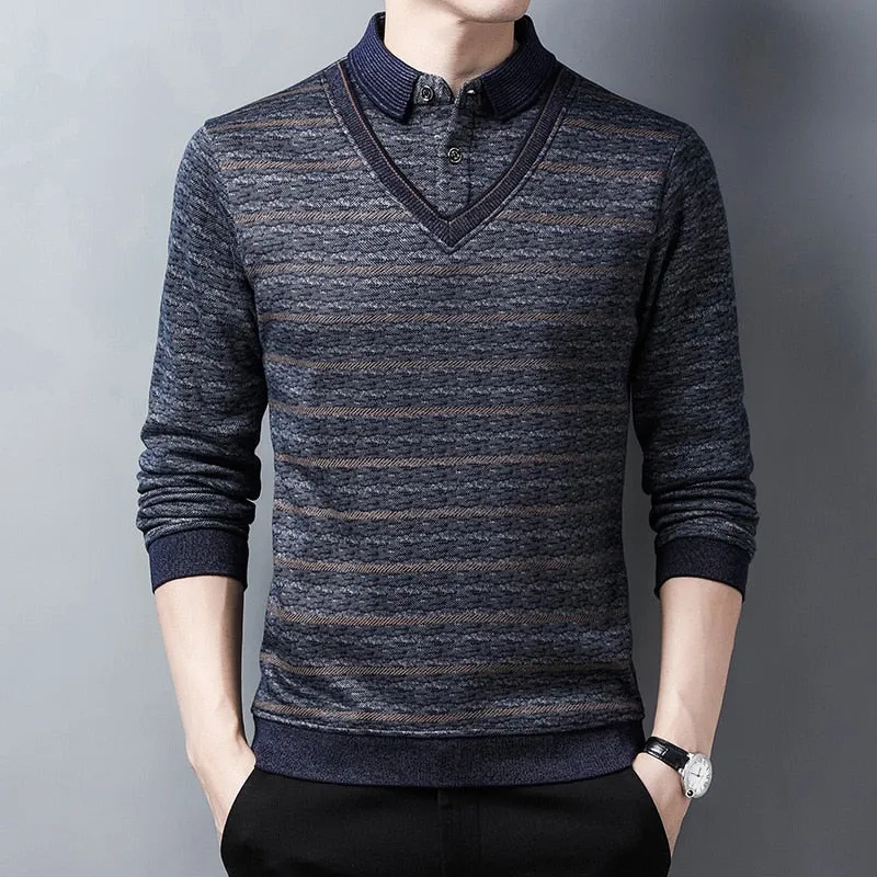 Mens  Two Piece Shirt   Sweaters