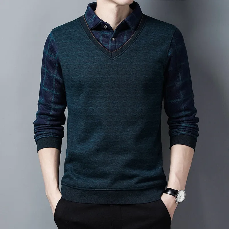 Mens  Two Piece Shirt   Sweaters