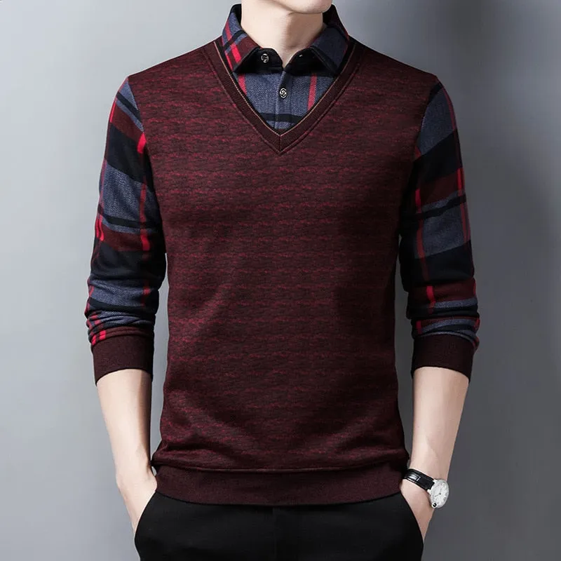 Mens  Two Piece Shirt   Sweaters