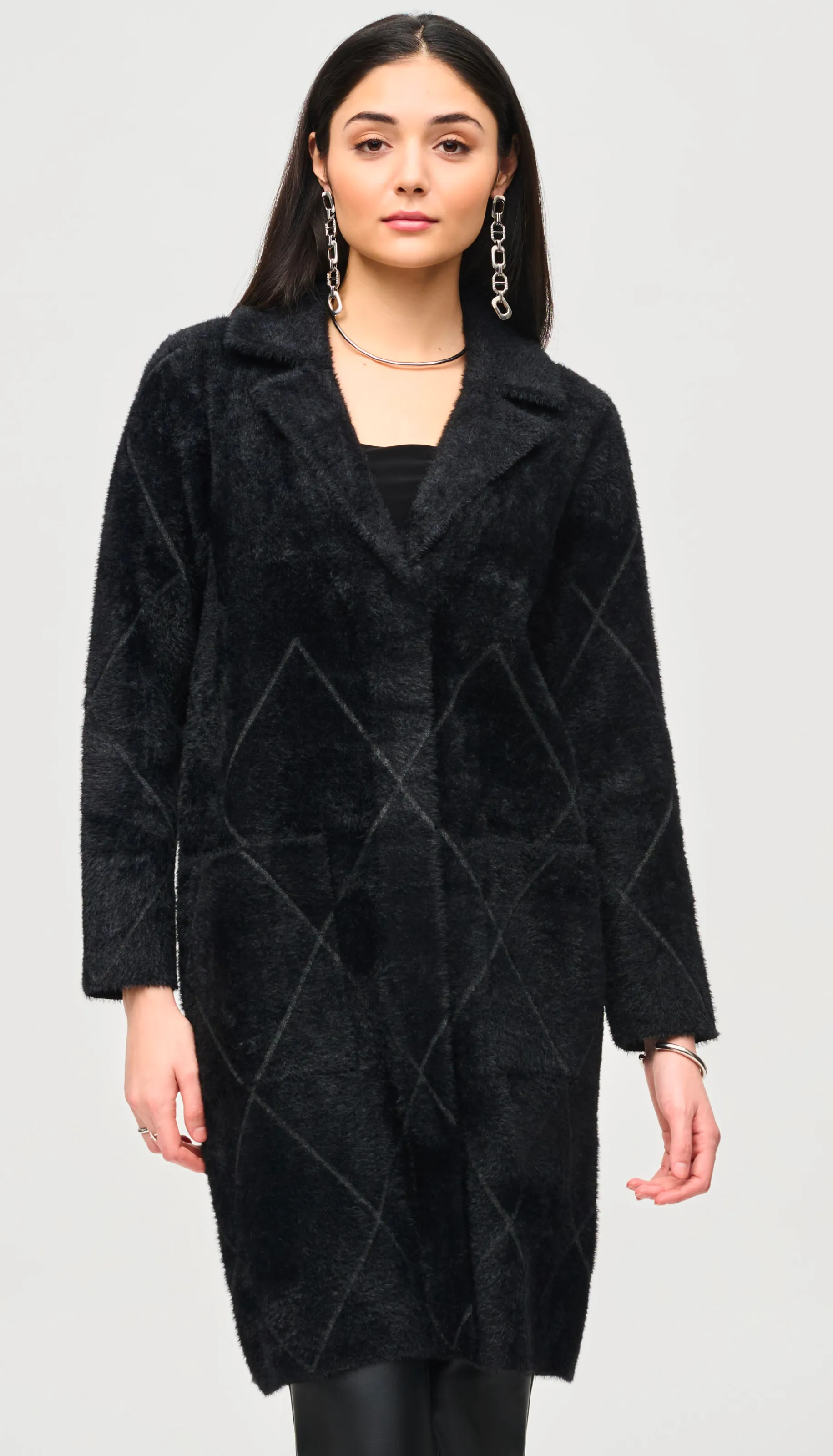 Notched Collar Coat