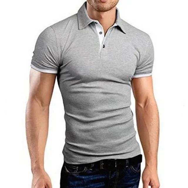 Oeak Mens Polo Shirt 2019 New Summer Short Sleeve Turn-over Collar Slim Tops Casual Breathable Solid Color Business Shirt